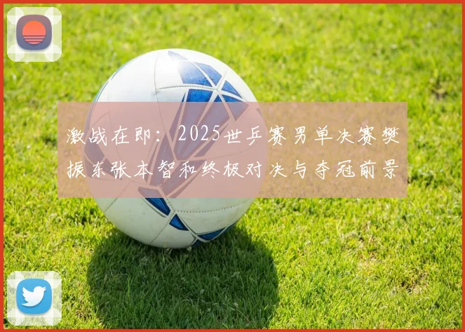激战在即：2025世乒赛男单决赛樊振东张本智和终极对决与夺冠前景深度预测